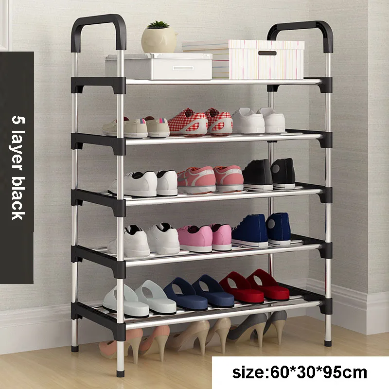 Shoe Rack Easy Assembly Plastic Multiple layers Shoes Shelf Storage Organizer Stand Shoe cabinet Fashion living room furniture