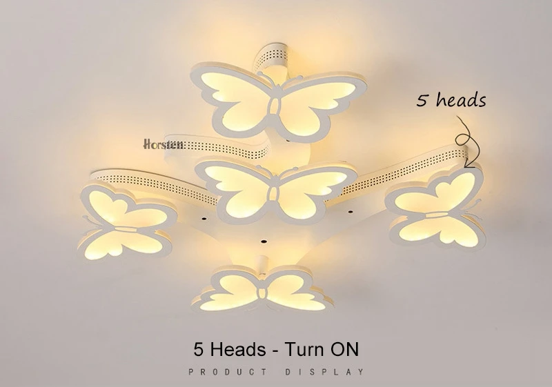 Modern LED Chandelier For Living Room Bedroom Home AC110-240V Butterfly Led Ceiling Chandelier Lamp Brightness Dimmable (12)
