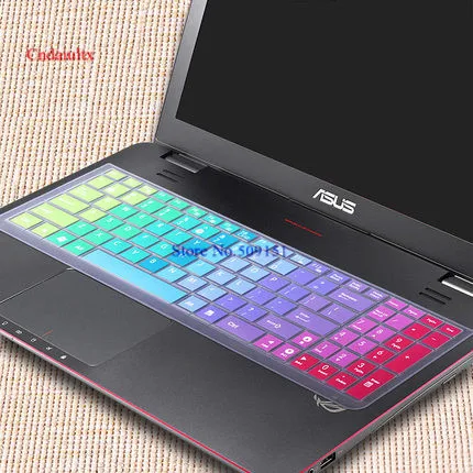 15 дюймов Силиконовая клавиатура для ноутбука Защитная крышка для Asus R540L 540L F556 R558 K556U X550 X554L R540UP R557L R556UJ R558U L5900U - Цвет: Rainbow