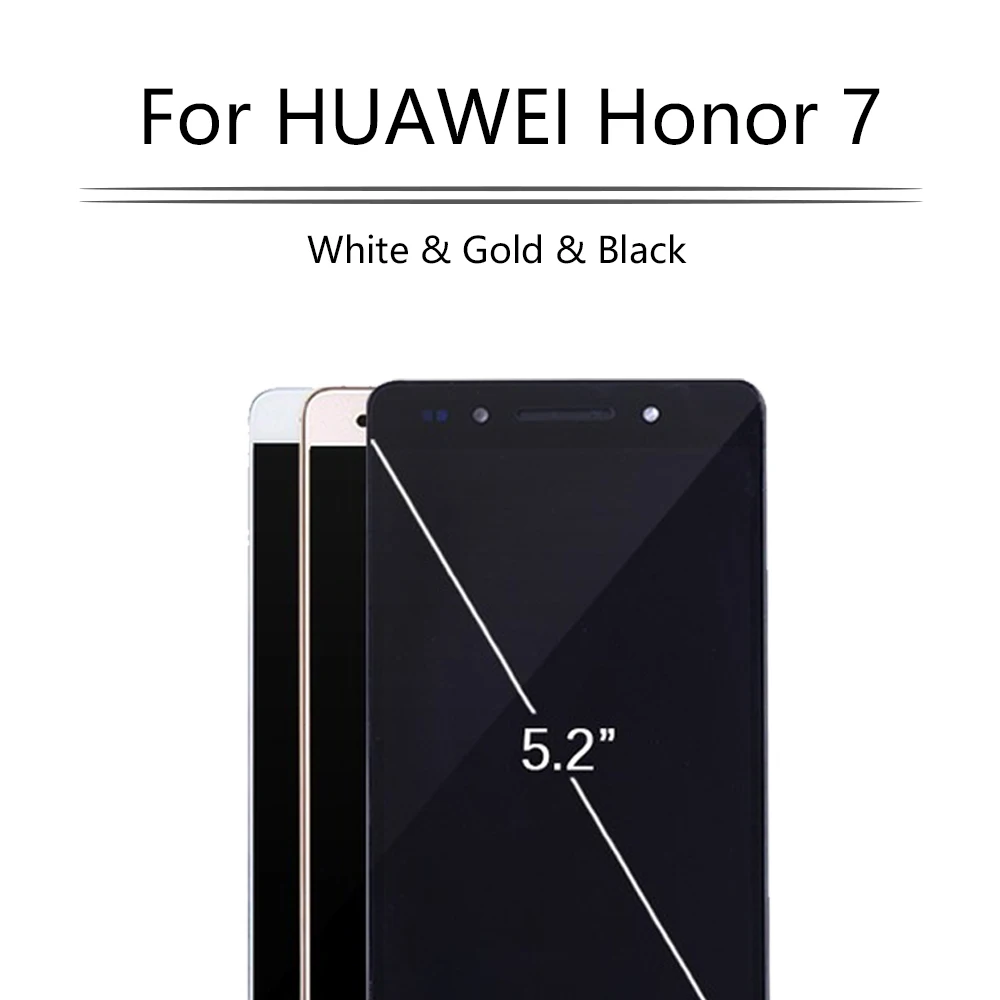

Original LTE 4G 5.2" For HUAWEI Honor 7 LCD Touch Screen Frame For HUAWEI Honor7 Display PLK-TL01H PLK-L01 PLK-UL00 PLK-AL10 LCD