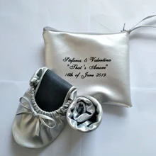 Удобные складывающиеся танцевальные туфли с красным бантом сезона г