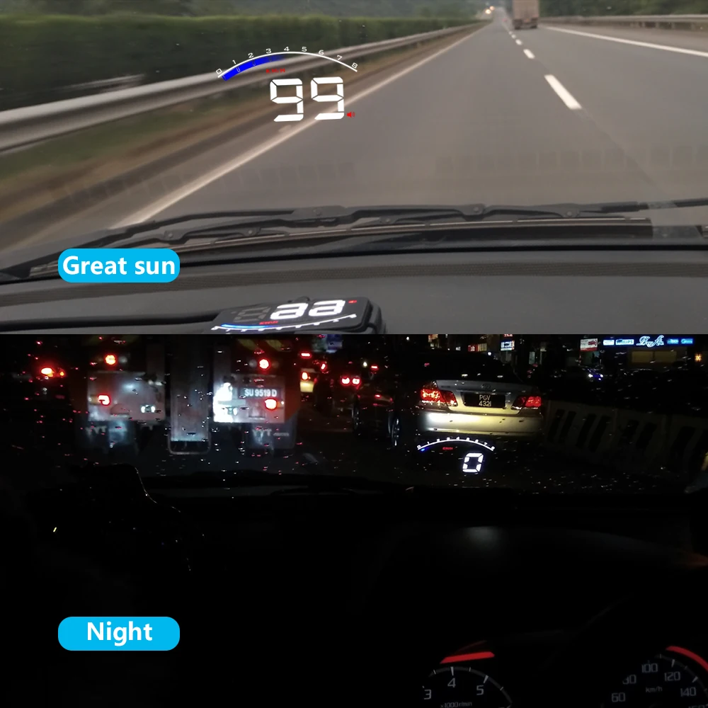VJOYCAR новый M6 OBD2 автомобильный HUD Дисплей для вождения цифровой спидометр дисплей