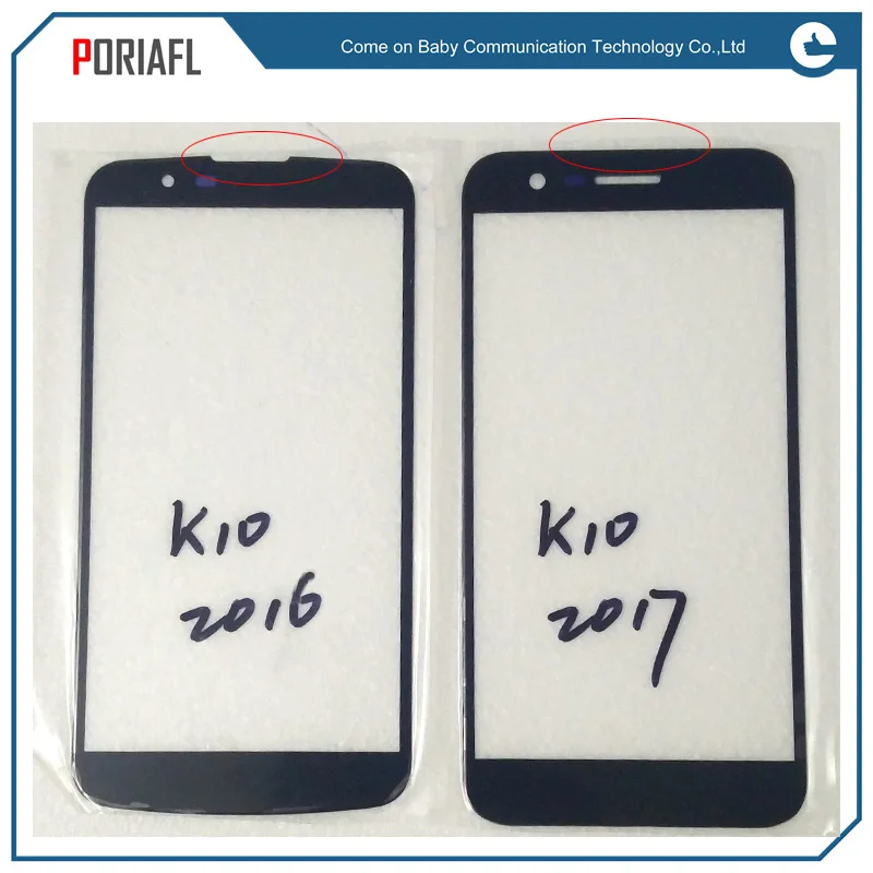 

For LG K10 K410F M2 K430T K420N K430DS K430DSF Front Outer Screen Glass Lens Repair Touch Screen Outer Glass