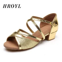 Танцевальная обувь для латинских танцев, бальных танцев, танго, танцевальная обувь для сальсы, вечерние танцевальные туфли для девочек, детей, девушек, Каблук 3,5 см