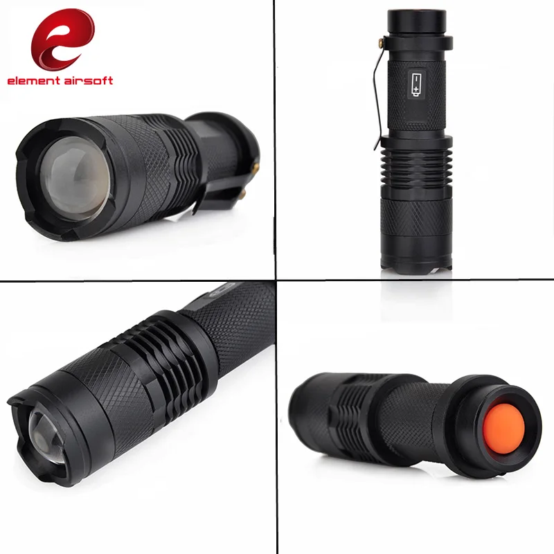 Element Airsoft тактический мини телескопический зум фонарик с 25 4 мм QR офсетный адаптер