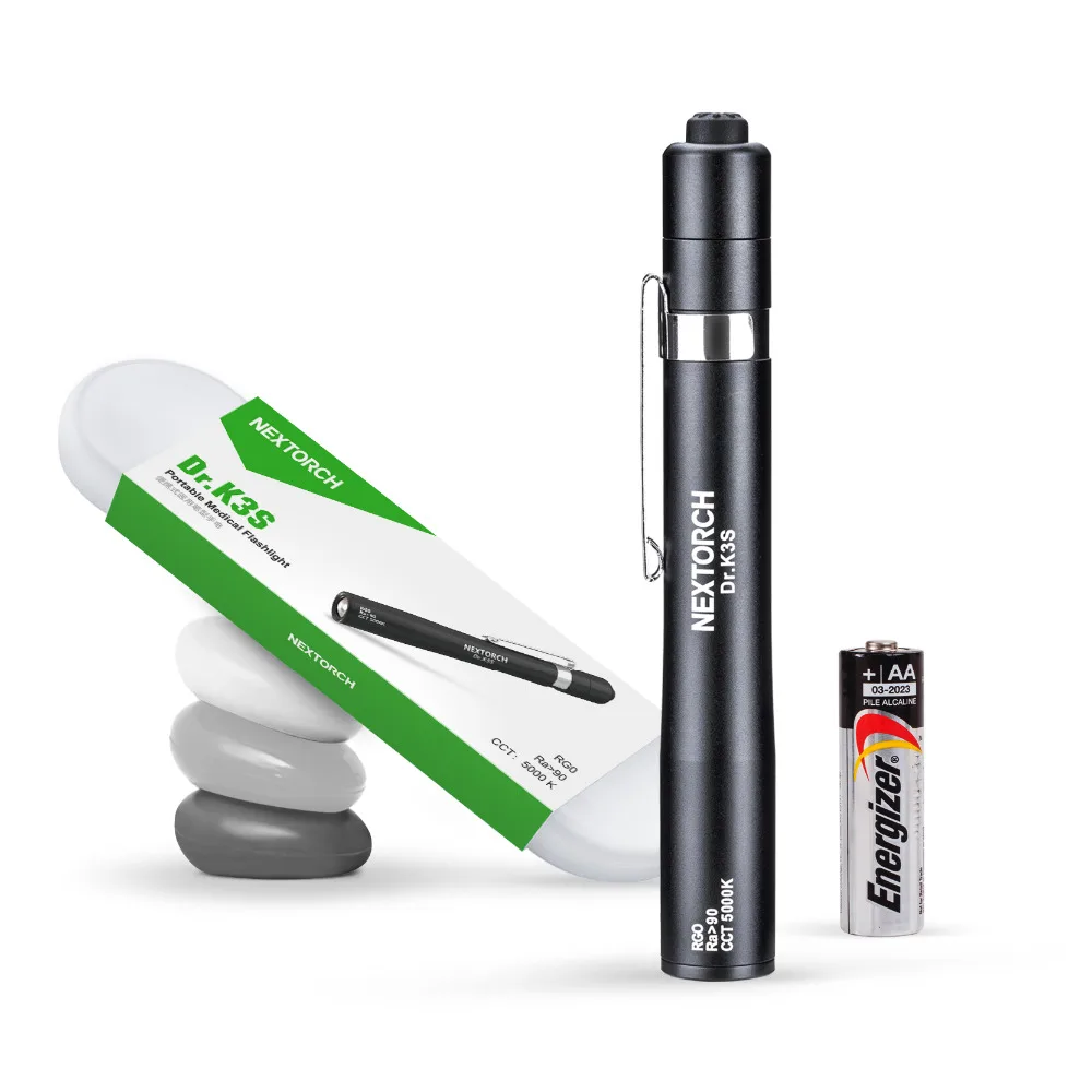 Beste NEXTORCH Professionele Medische Pen Licht Pen type Body Geel Licht voor Arts Verpleegkundige Familie Medische Zorg AAA Batterij Arts k3S