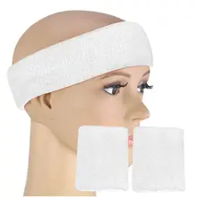 Неоновая повязка от пота на голову и 2 браслета нарядное платье Забавный бег