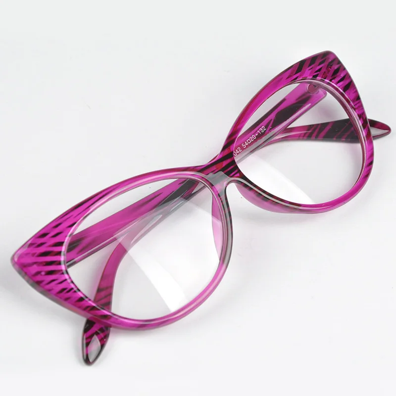 Новая милая оправа для очков в стиле кошачьи глаза женские модные очки женские очки аксессуары oculos de sol feminino# H1018 - Цвет оправы: D