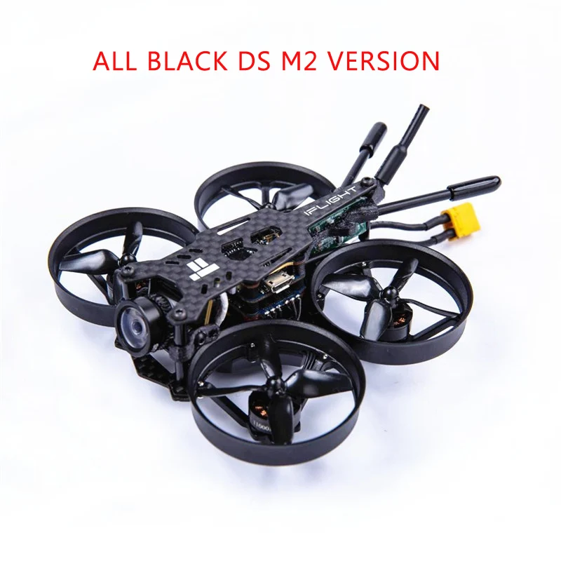 All Black DS M2 IFlight CineBee 75HD 2 S Whoop RC FPV Racing Drone 12A 4in1 BlheliS ESC W/SucceX F4 200 mW черепаха XT30 V2 HD камера с видом от первого лица PNP БНФ - Цвет: All Black DS M2