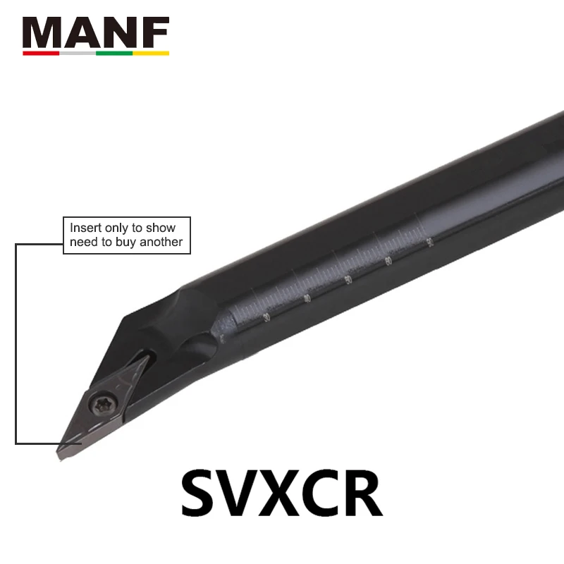 

MANF lathe tools 12mm S10K-SVXCR11 CNC Lathe Turning Hole lathe parting tools Inserts Screw Type Internal Boring Tools