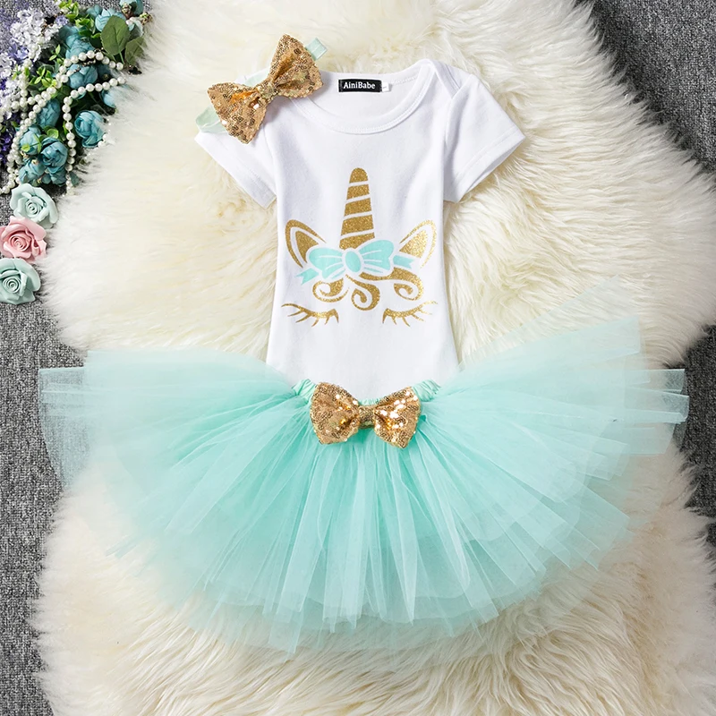 Одежда для маленьких девочек на 1 год; одежда для дня рождения; Тюлевое платье-пачка с единорогом для малышей; Вечерние платья на крестины для малышей; летняя одежда