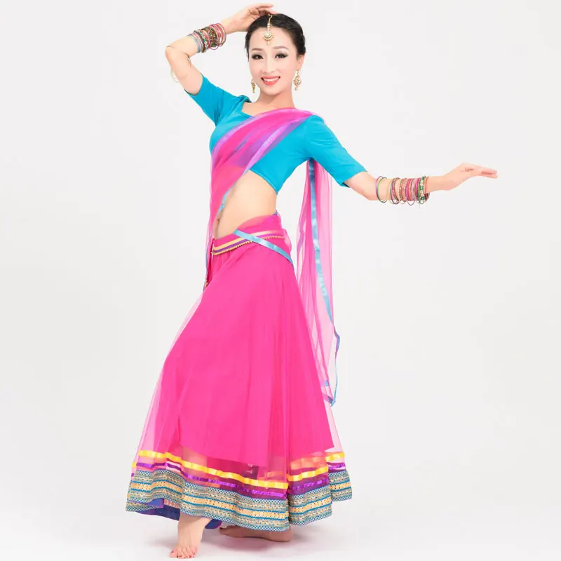 3 шт. женский костюм для индийских танцев|Танцевальный китайских народный танцев|