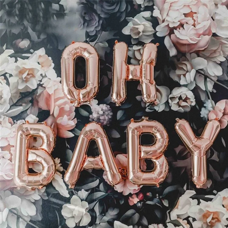 Doriwoo Baby Shower 16 дюймов Oh Baby фольгированные шары это мальчик или девочка пол раскрывают розовые и золотые воздушные шары Babyshower принадлежности для детской вечеринки