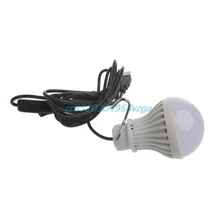 Light Bulb Switch LED Camping Lantern Tent Lighting 5W Portable USB LED #H028#