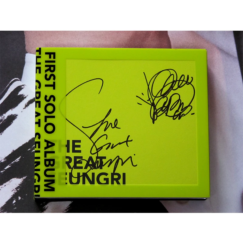 Bigbang Lee Seung hyun autographed SOLO первый альбом Great Seungri CD + фотоальбом 082018|Открытки и