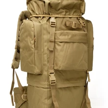 65L тактический рюкзак для путешествий на открытом воздухе походная сумка для альпинистов дождевик металлический каркас