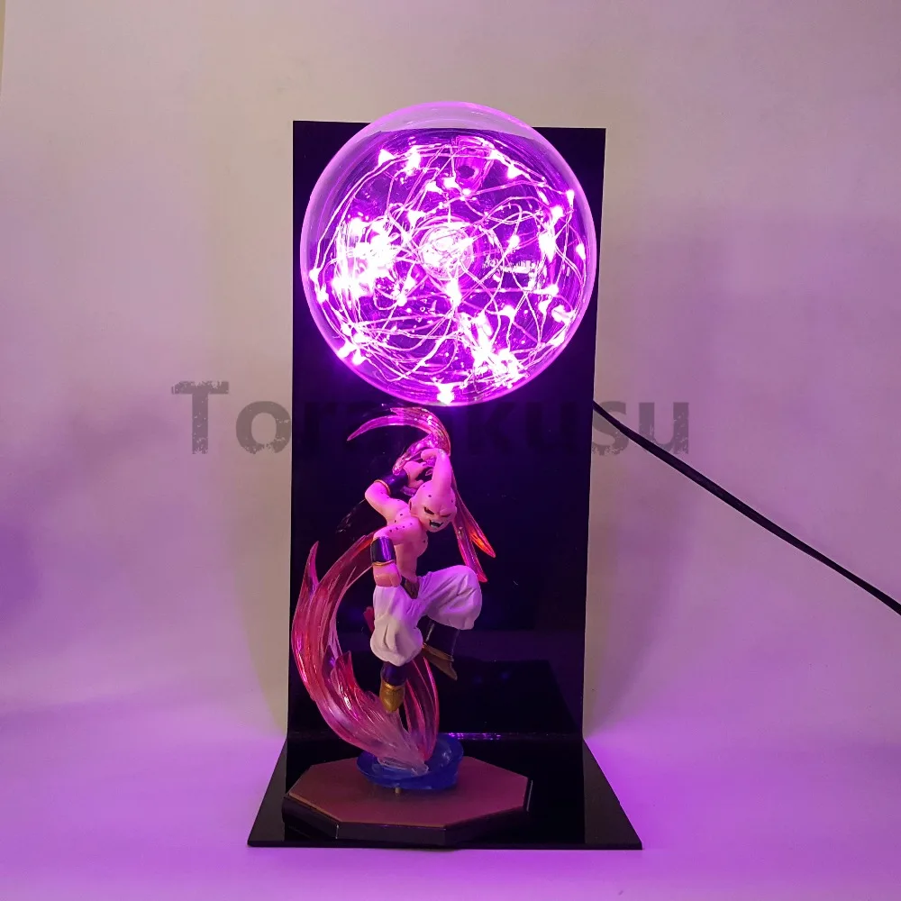 Dragon Ball Z Majin Буу фигурку камехамеха DIY светодиодные лампы Аниме Драконий жемчуг Z DBZ Сон Гоку Буу коллекция Модель игрушки