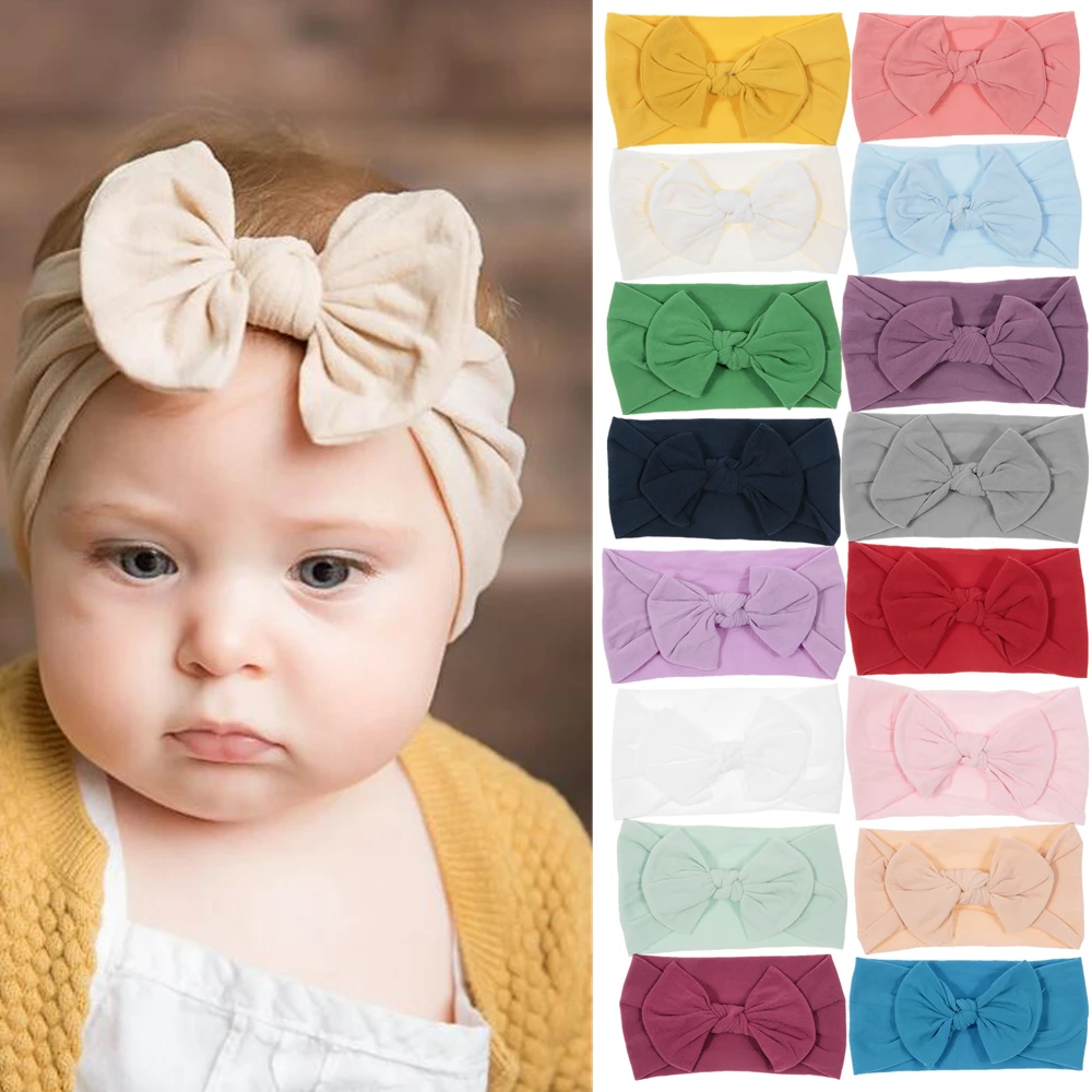 Nouveau Non DéballéJmitha Bébé Fille Bow Bandeau Turban Lapin Bandeaux élastique Serre-tête Wrap