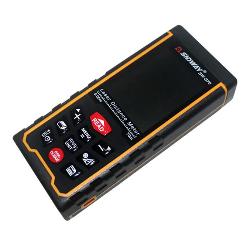 

SNDWAY SW-S70 Laser distance meter high-precision display laser rangefinder 70m rechargeable laser tape measure laser meter