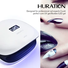 Huration Новинка Светодиодный сушилка с УФ-лампой лак для ногтей 48 Вт лампа для маникюра ЖК-дисплей дешевые Дисплей сушки всех видов Гель-лак для ногтей и нейл-арта
