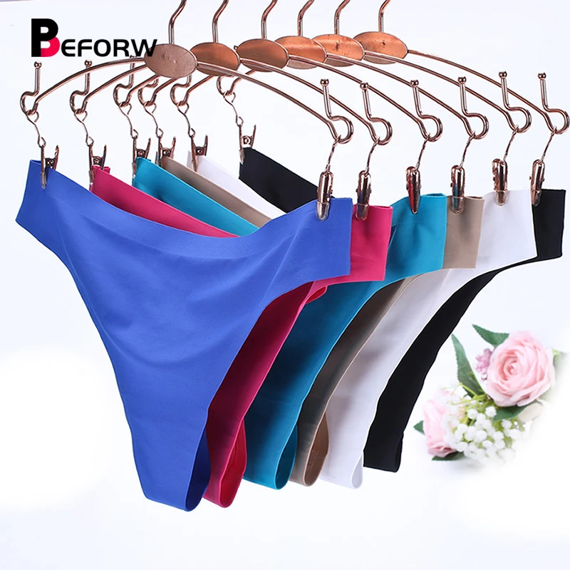 BEFORW Women Sexy panties Spandex Shorts Panties Vs Underwears Solid Black Pink Lingerie Thong Big Size Hipster Panty