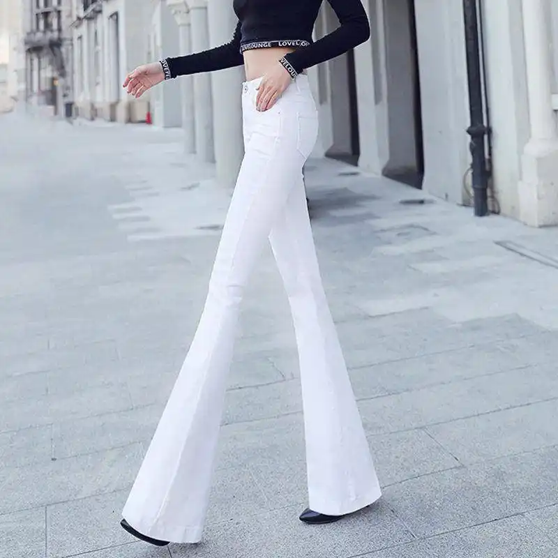 white jeans fringe bottom
