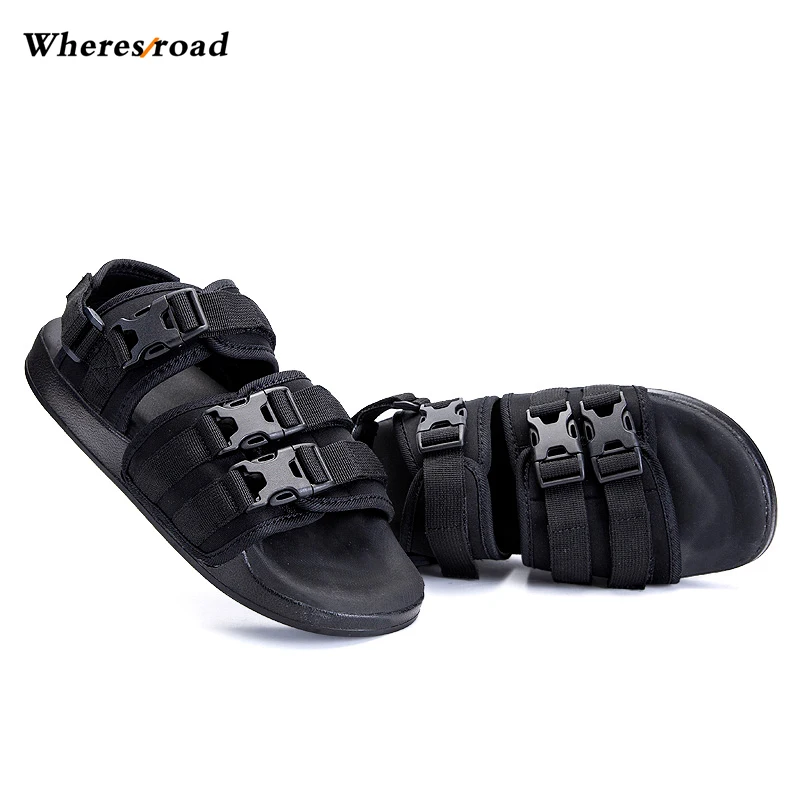 

Summer New Beach Sandals Men's Comfortable Breathable Outdoor Tracking Shoes Male Flip Flops slipersp Flat Open Toe Dropshipping