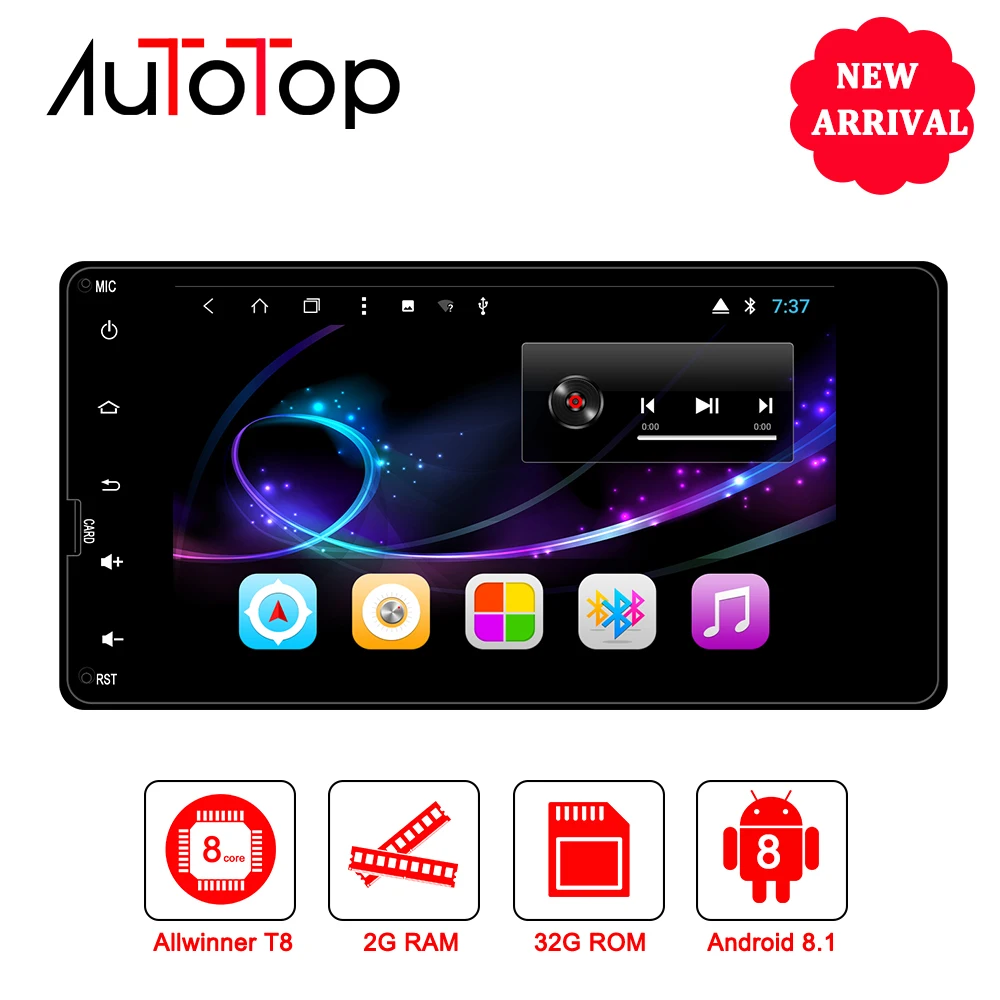 

AUTOTOP 2 Din Android For Mitsubishi ASX multimedia 2Din Android 8.1 Car DVD GPS For Mitsubishi Outlander Lancer Pajero ASX L200