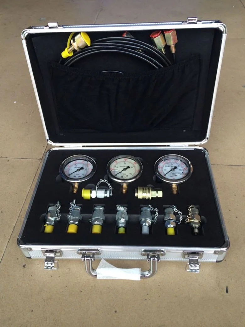 XZTK-60M Excavator Hydraulic Pressure Test Kit Hydraulic tester Test coupling For Excavator Pressure Guage