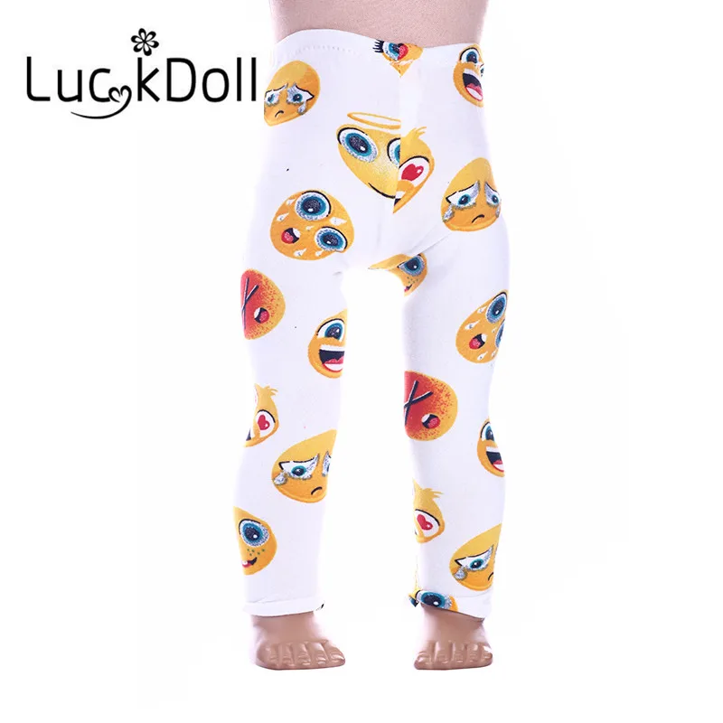 Luckdoll красивые штаны и леггинсы подходят 18 дюймов американский и 43 см детская кукла одежда аксессуары, игрушки для девочек, поколение, подарок на день рождения - Цвет: n643