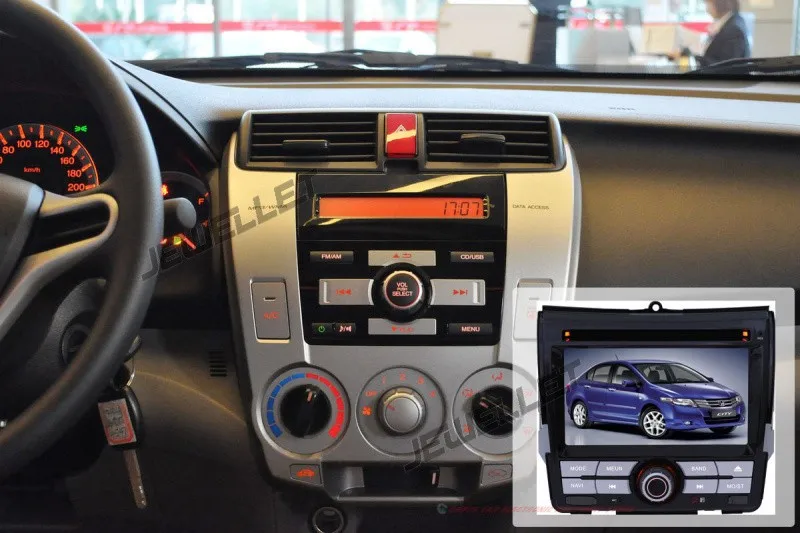 Best 10.1" Quad core 1024*600 HD screen Android 9.0 Car GPS radio Navigation for Honda City Ballade 2008-2013 with Manual A/C only 0