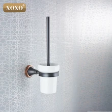 XOXO медный держатель для туалетной щетки с керамическим стаканом двойного назначения пробойник и паста, латунный держатель для ванной щетки 21081