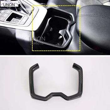 

Car Accessories Gear Console Water Cup Holder Frame Trim ABS Carbon Fiber Style 1PC for Toyota RAV4 XA50 2019+