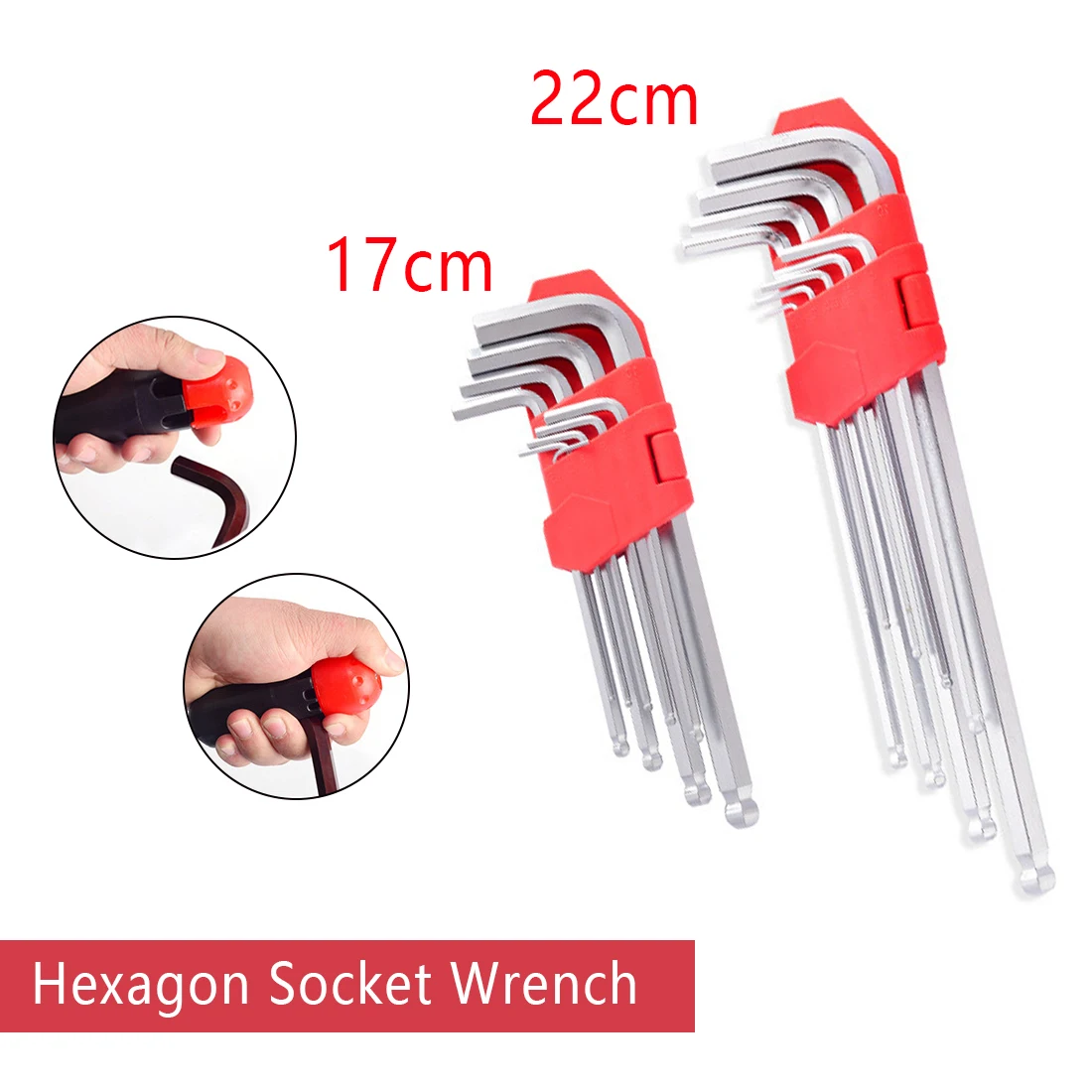 

9pcs Inches Hex Allen Key Set L-Shape 1/16''-3/8'' Wrench Universal Key Hexagon For Repair Bicycle Hand Tools