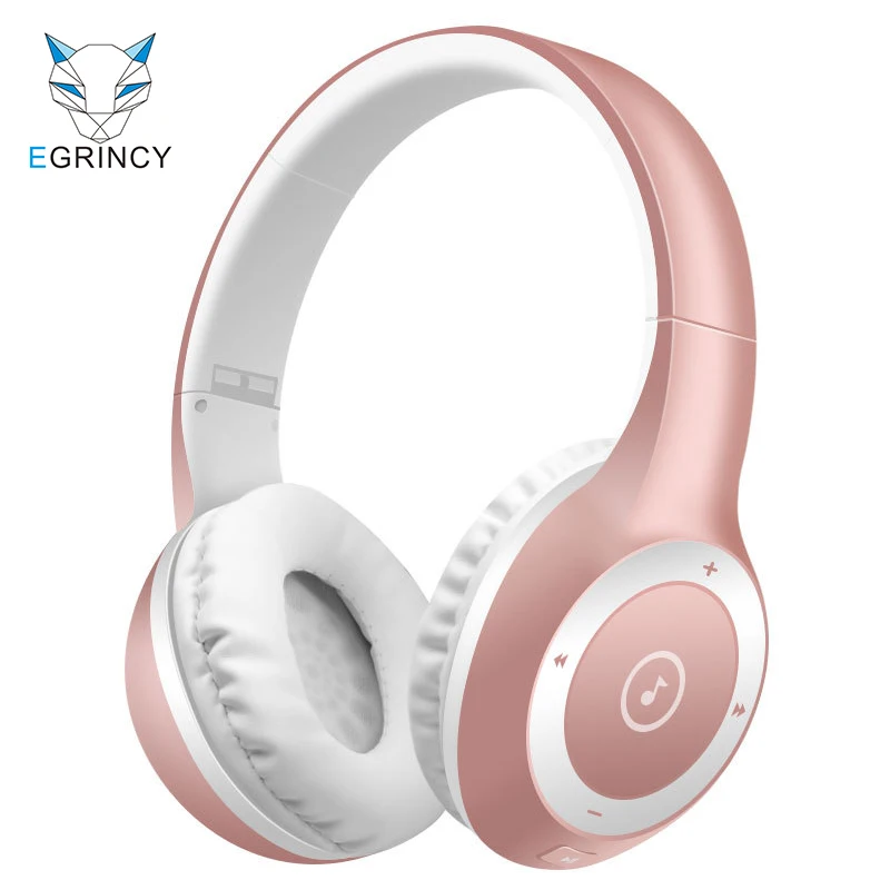 

EGRINCY T8 Sports Folding Wireless Bluetooth Headphone Subwoofer Headset Supports TF Card Wireless Bluetooth Headband Headsets