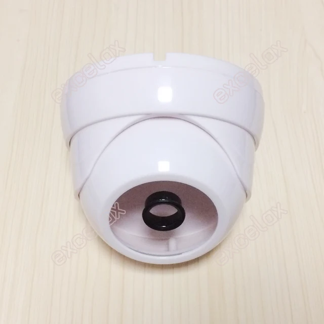 DIY Plastic IR Eyeball Dome Camera Casing White Color Ceiling Mount Case for Security CCTV Fixed Lens 48PCS IR LED Board