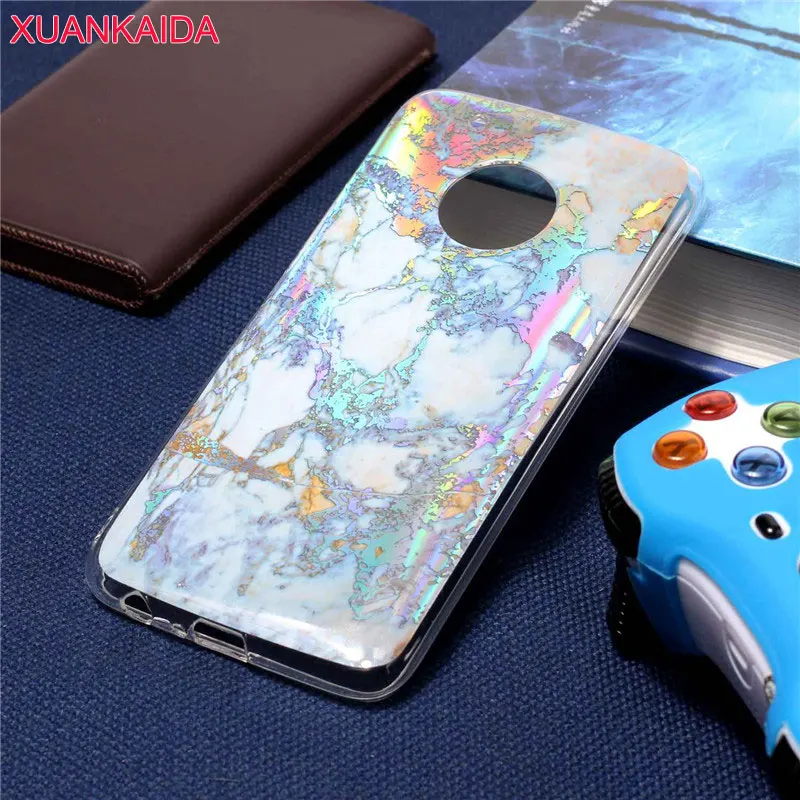 Luxury New Chrome Electroplating Bling Marble skin TPU Gel soft Phone