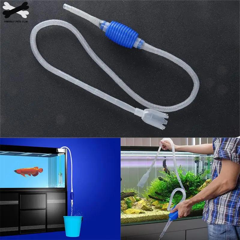 Aquarium Cleaner Tool 1.8m Siphon Gravel Suction Pipe Filter Fish Tank Vacuum Water Change Exchange Siphon fish aquarium