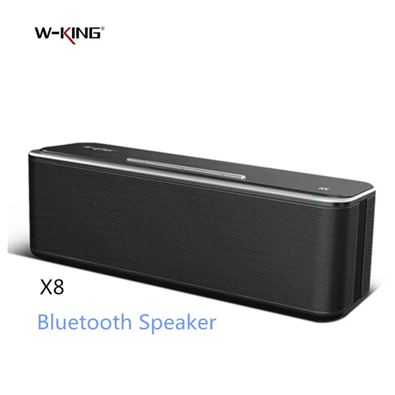 W-King Super Bass Bluetooth Speaker X8 Wireless Dual Driver Portable Aluminum Alloy Surface Music Boombox TOP Sound APP Speaker