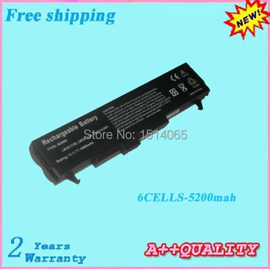 Аккумулятор 5200 мАч для ноутбука LG LM40 LM50 LS50 LW40 LW75 R1 R400 R405 V1 T1 S1 аккумулятор HP B2000 |