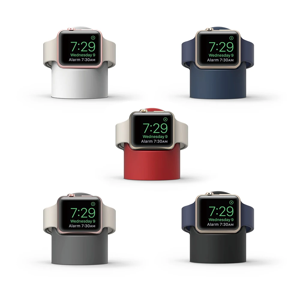 Подставка для зарядки для Apple watch Series 1 2 3 4 44 мм 42 мм 40 мм 38 мм силиконовый кронштейн для iWatch настольная подставка