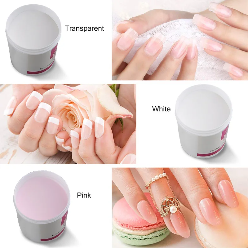 

Francheska 120ml Acrylic Powder Crystal Polymer Nail Art Design Builder False Tips Nails Art Builder Manicure Nail Polymer Tools