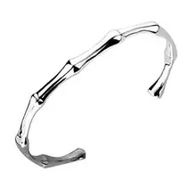 Envío Libre, 25 joyería de Plata, pulsera de bambú, 925 Brazalete de Plata, Joyería Al Por Mayor SZ031