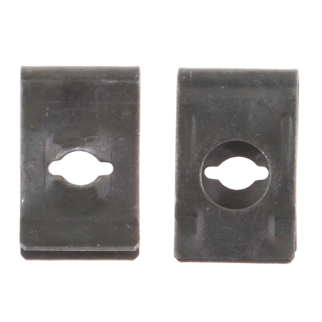 Black Iron Fairing Bolts Fastener U-Type Clips and Screws Retainers Rivets for Car Bumper Fastener Rivet Retainers Clips