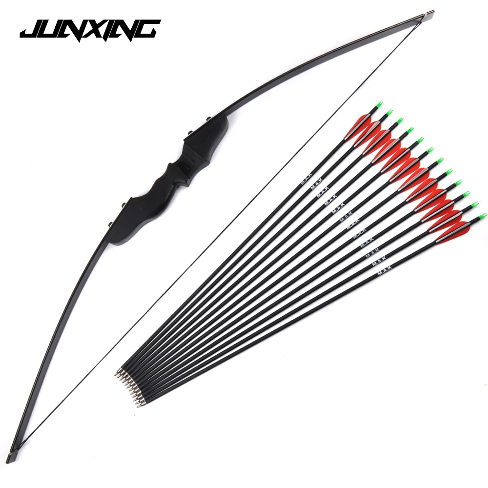 Buy 30/40lbs Recurve Bow with 12pcs Carbon Arrowss for