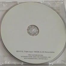 blue ray диск BD-R XL 100GB трехслойный bluray DVD BDR 100g 2X-4X 5 шт./лот