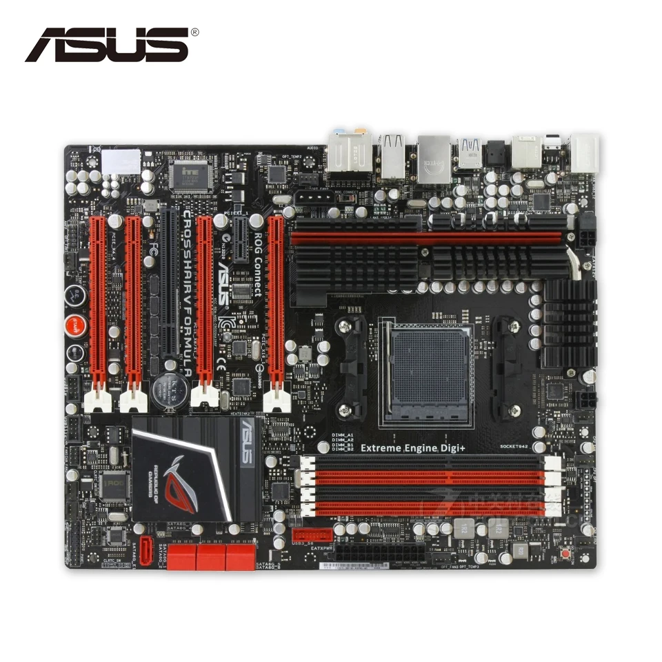 

Asus ROG Crosshair V Formula Desktop Motherboard C5F AM3+ 990FX PCI-E3.0 SATA3 USB3.0 DDR3 32G ATX
