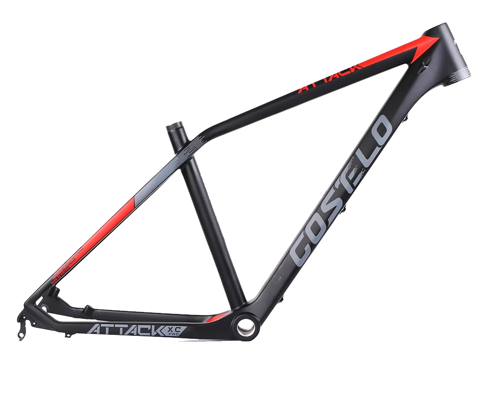 Excellent Costelo Attack XC Pro Mountain MTB Bicycle Carbon Frame Torayca UD Carbon Fiber Bicycle Frame 27.5er 650B Carbon Mtb bike frame 12