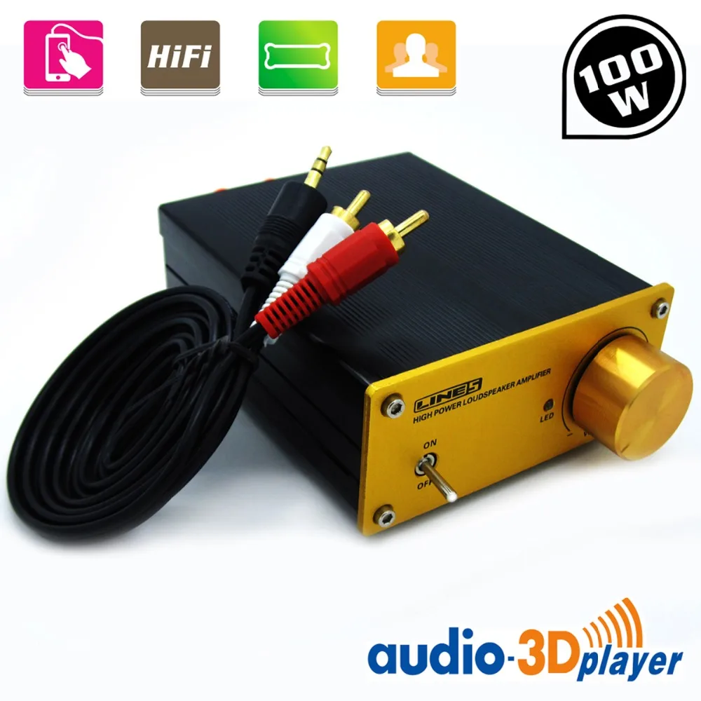 Kebidumei 3D плеер 100 W цифровой мини-усилитель высокого Мощность A960 hi-fi звук музыки Системы мини стерео аудио усилители штепсельная вилка европейского стандарта