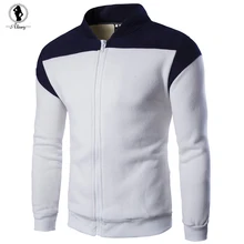 2017 neue ankunft Mann warme Sweatshirt hot 3 farben baumwolle wolle stehkragen pullover plus größe M-2XL dünnen männer sweatshirts